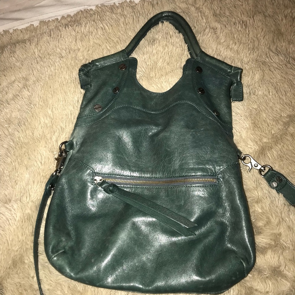 Foley & Corina Real Green Leather Bag